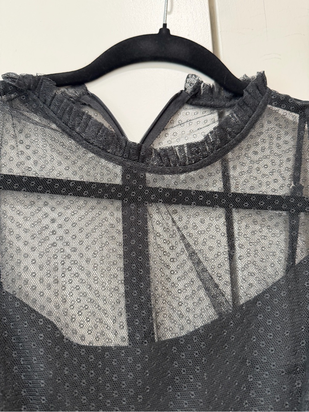 Needle & Thread Tulle Shirred Detail Maxi Gown - Washed Black UK 16 / US 12 NWT - Picture 15 of 16